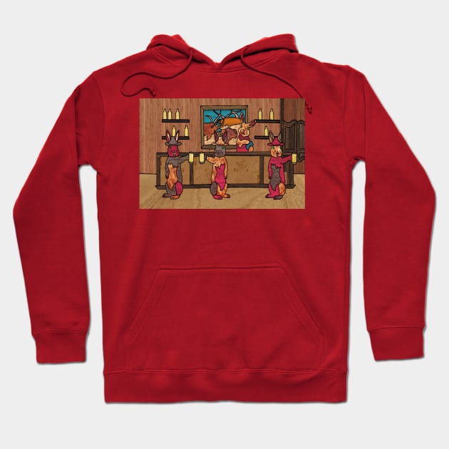 Rabbit Pub Hoodie by Gregg Standridge